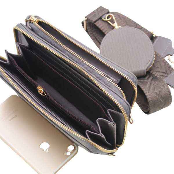 - Bags - Tom & Eva Portemonnee/Telefoontas Grijs -