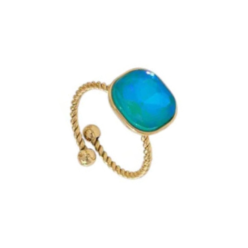 Ring - Spring Stone Blauw -