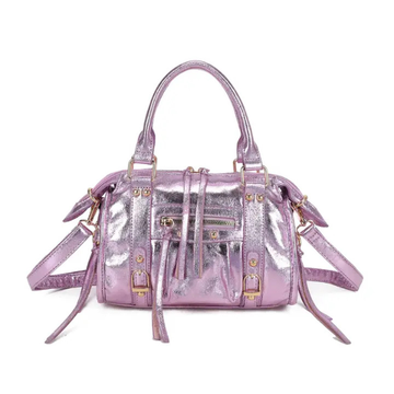 - Bags - Bibi Dames tas Licht Paars metallic M -