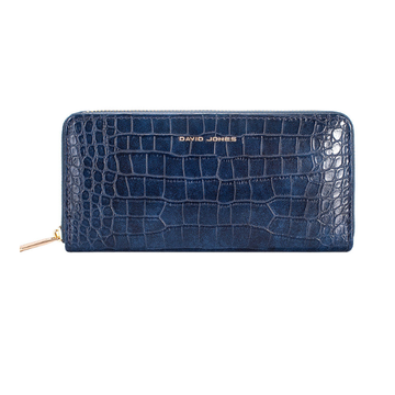 - Bags - David Jones portemonnee krokodillenleer Blauw -