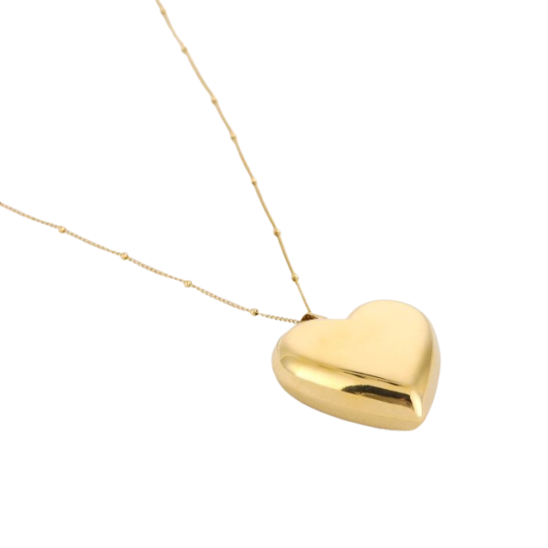 Ketting - Hart Goud 80 cm -