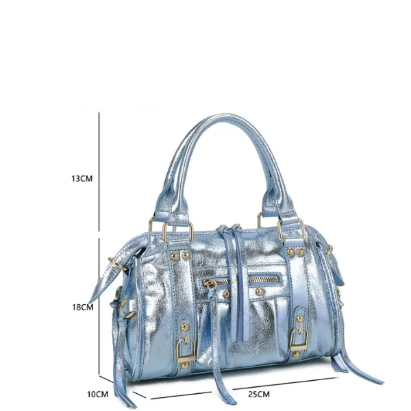 - Bags - Bibi Dames tas Blauw metallic M -