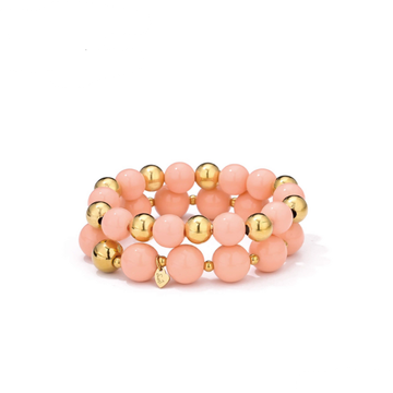 Armband  - Kraal 2Laags Pastel -