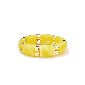 Armband  - Elastiek Small Geel/Goud -