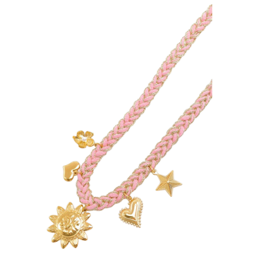 Ketting - Summer beads Roze -