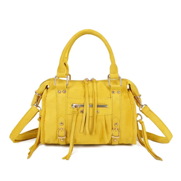 - Bags - Bibi Dames tas Geel Suede M -