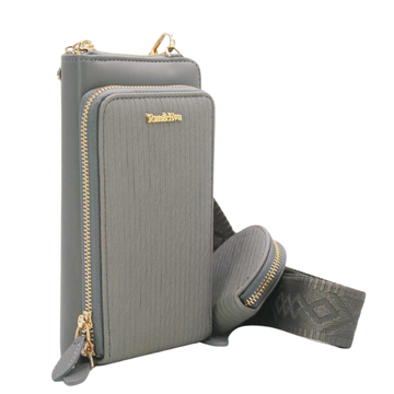 - Bags - Tom & Eva Portemonnee/Telefoontas Grijs -