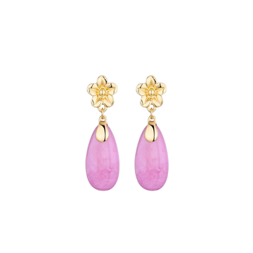 Oorbel - Drops Roze -