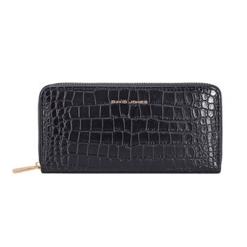 - Bags - David Jones portemonnee krokodillenleer Zwart -