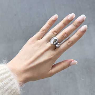 Ring - Polka Zilver -