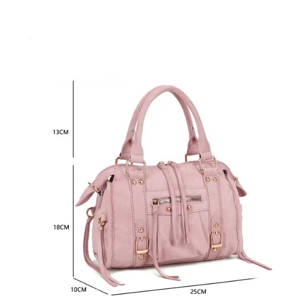 - Bags - Bibi Dames tas Roze Suede M -