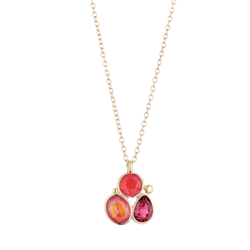 Ketting - Glas kristal Rood -