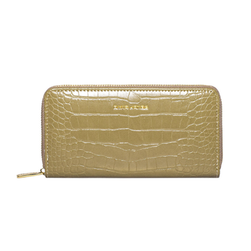 - Bags - David Jones portemonnee krokodillenleer Olijf -