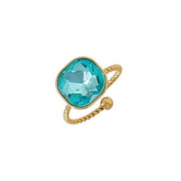 Ring - Spring Stone Licht Blauw -