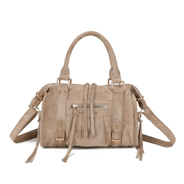 - Bags - Bibi Dames tas Taupe Suede M -