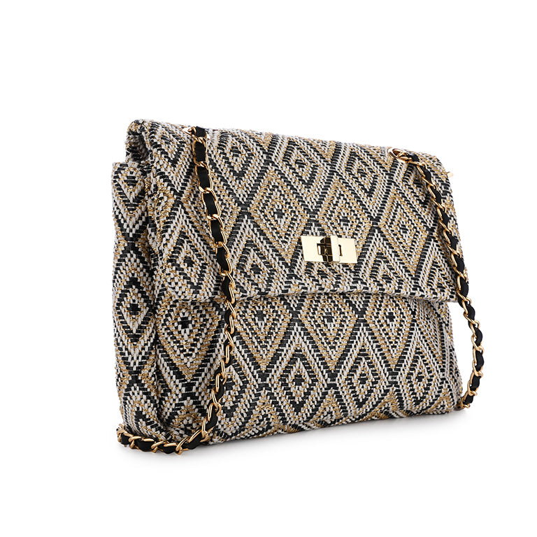 - Zomer clutch tasje Zwart -