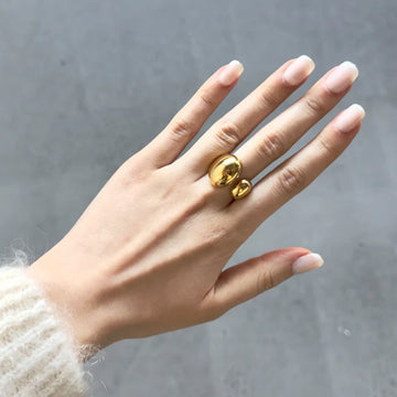 Ring - Polka Goud -