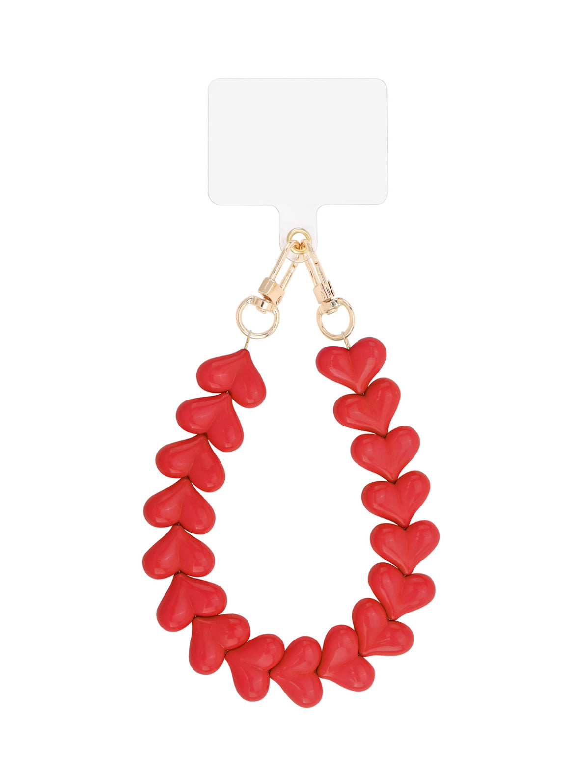 Telefoonkoorden kort - Heart rood -