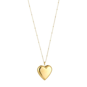 Ketting - Hart Goud 80 cm -