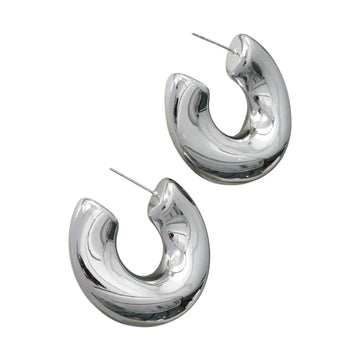 Oorbel - Classy hoops Zilver -