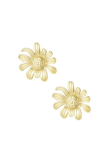 Oorbel - Happy daisy goud -