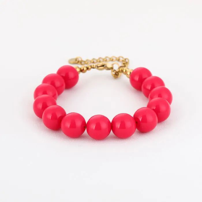 Armband  - kraal roze -