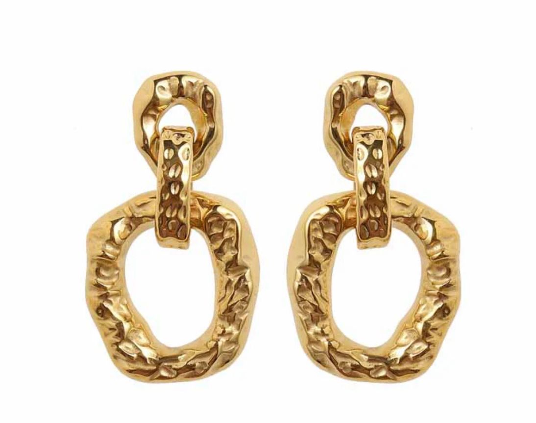 Oorbel - Gold rounds -