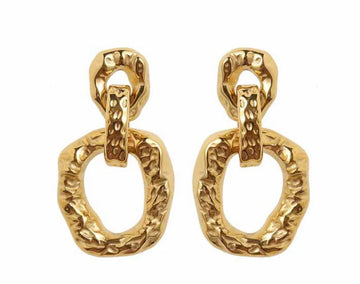 Oorbel - Gold rounds -