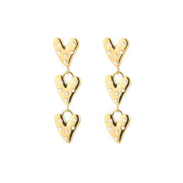 Oorbel -Triple Hart -