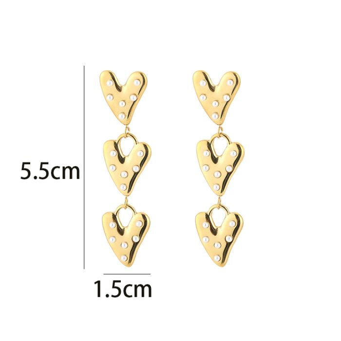 Oorbel -Triple Hart -