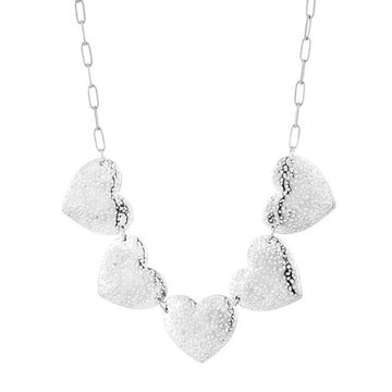 Ketting - XL hart Zilver -