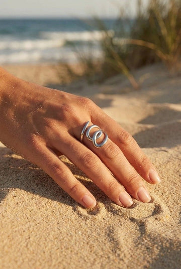 Ring - Swing hart Zilver -