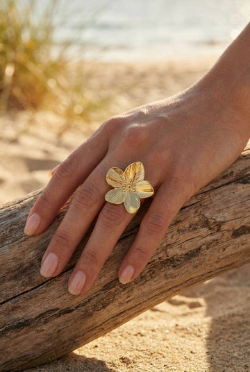 Ring - Bloem Goud -