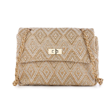 - Zomer clutch tasje Beige -