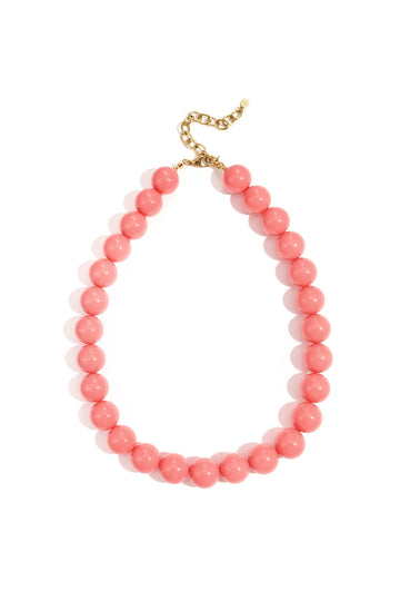 Ketting - Grote kralen Roze -