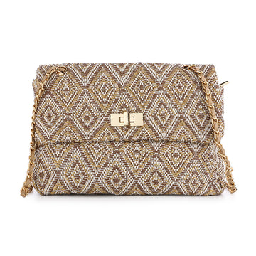 - Zomer clutch tasje Khaki -