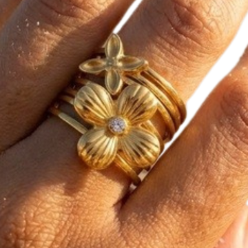 Ring - Bloem ster -