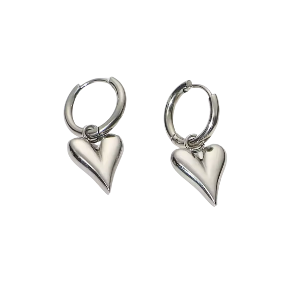 Oorbel - With love Zilver -