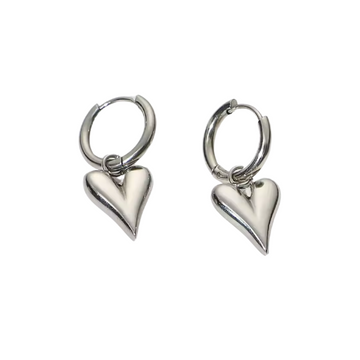 Oorbel - With love Zilver -