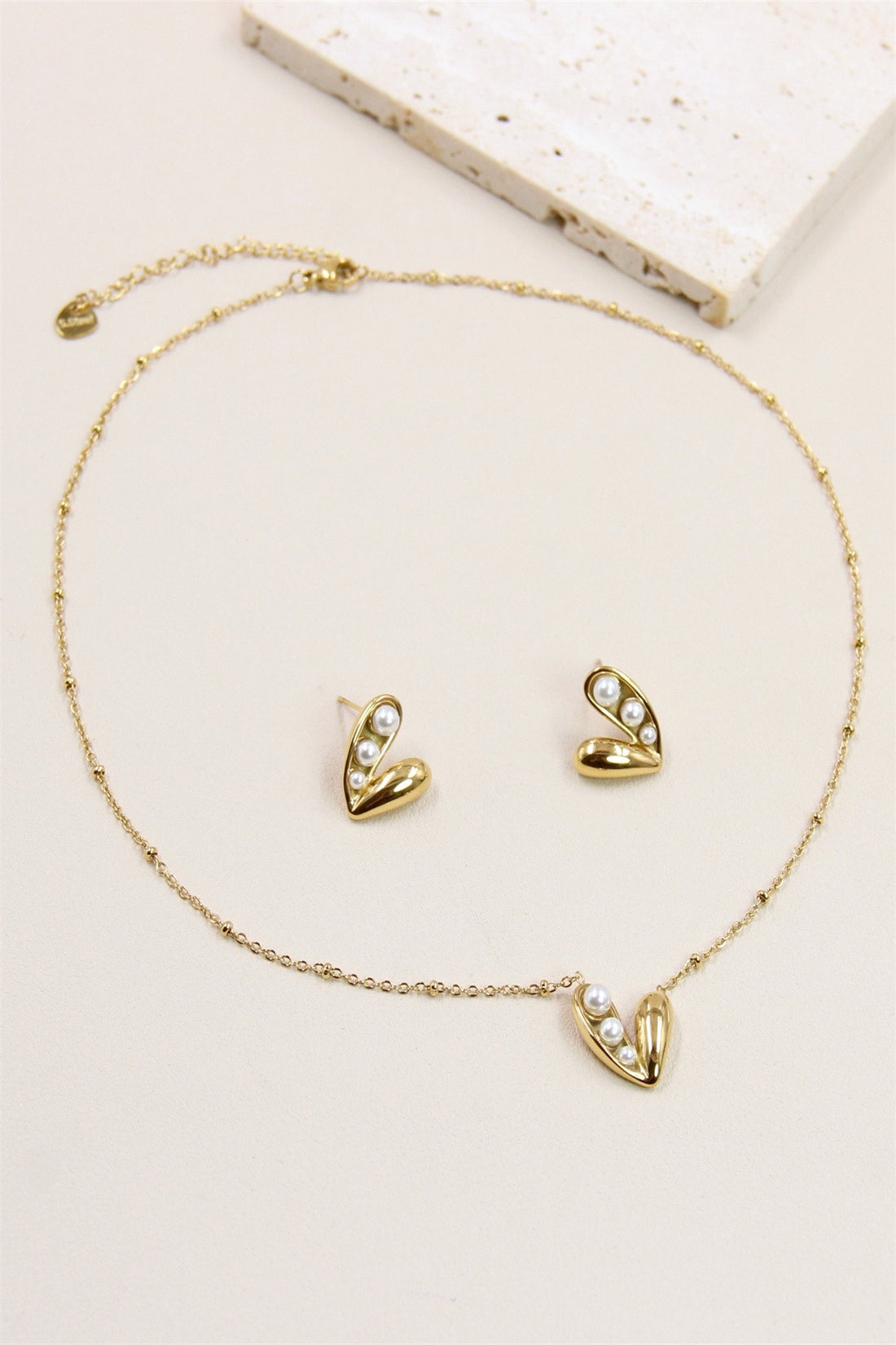 Ketting - Beads heart -