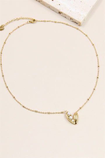 Ketting - Beads heart -