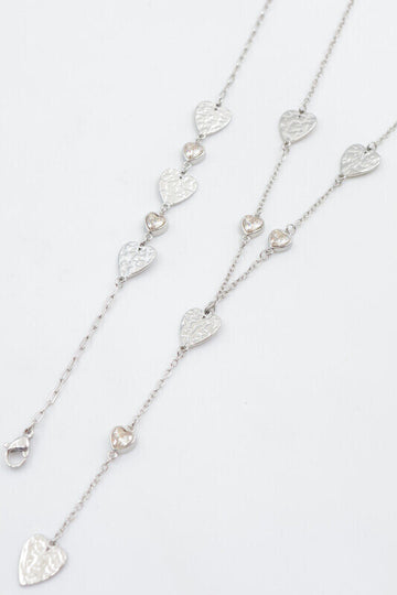 Ketting - Hartje set Zilver -