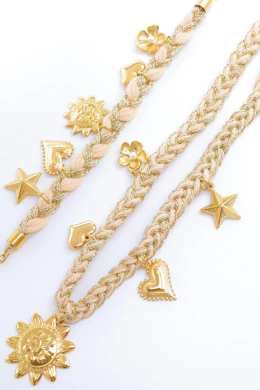 Ketting - Summer beads Ecru -